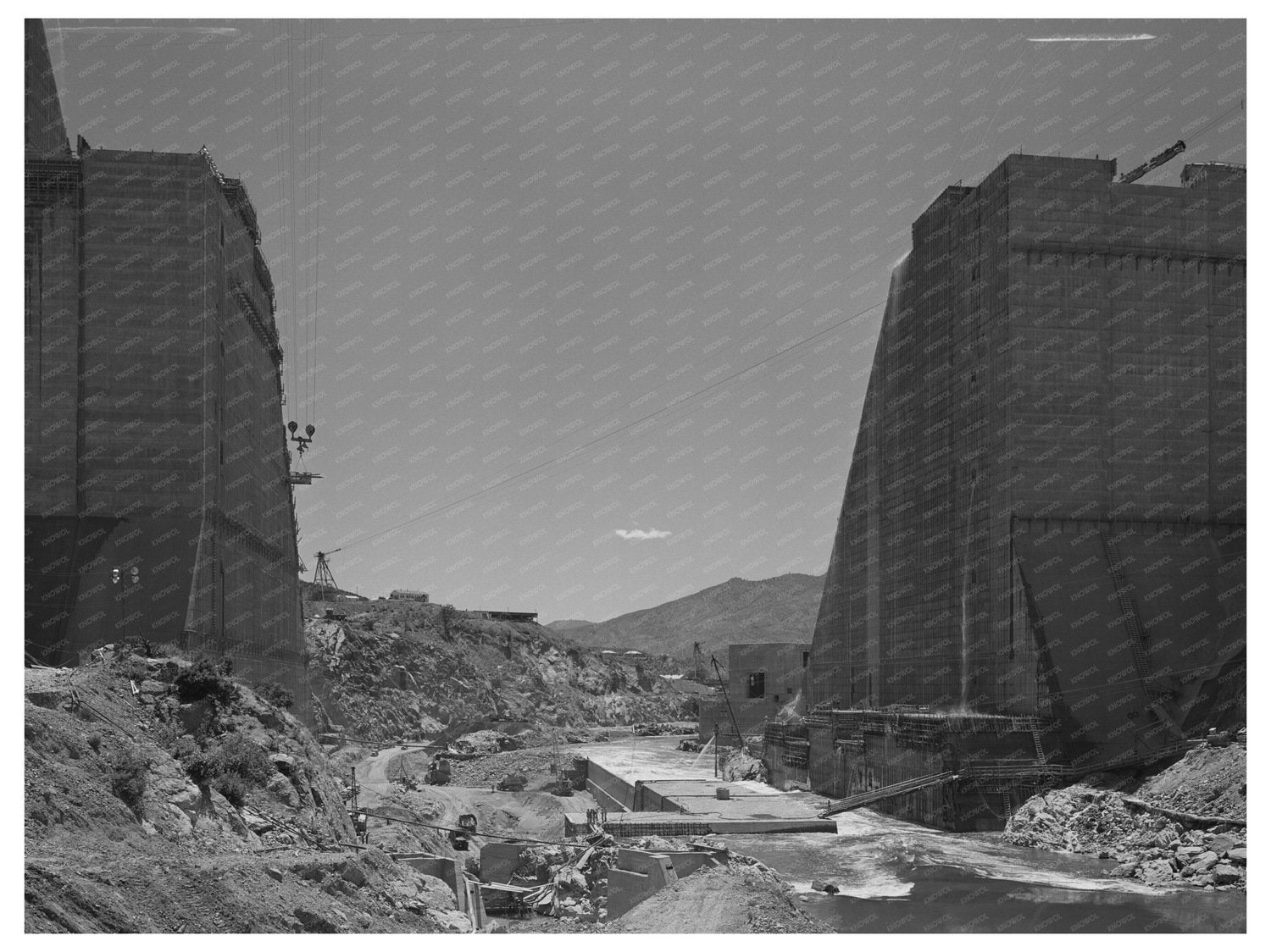 Shasta Dam Construction June 1942 California Image