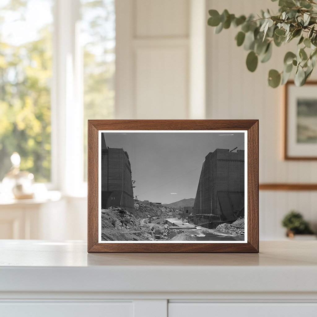 Shasta Dam Construction June 1942 California Image