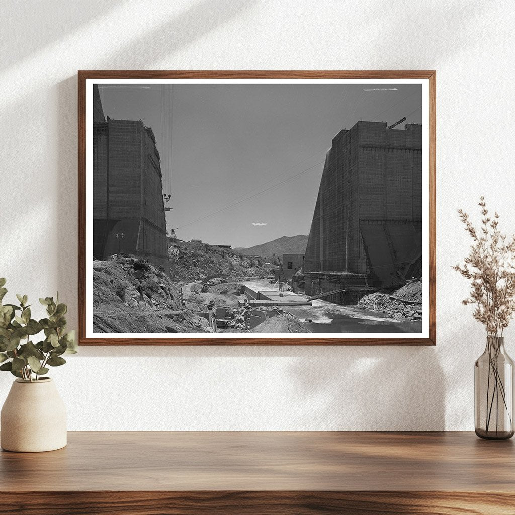 Shasta Dam Construction June 1942 California Image