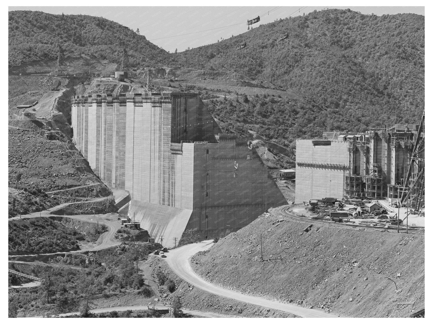 Shasta Dam California June 1942 Historical Image