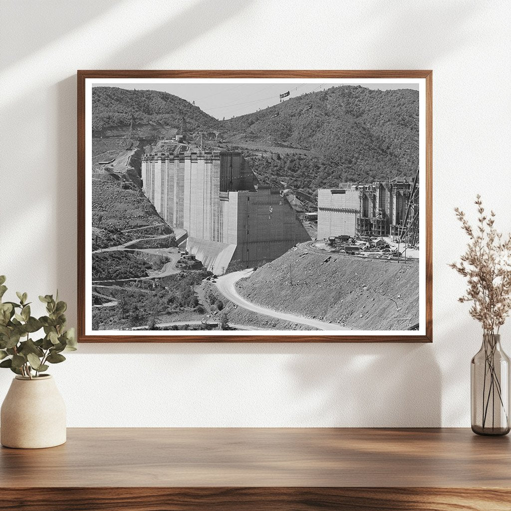 Shasta Dam California June 1942 Historical Image