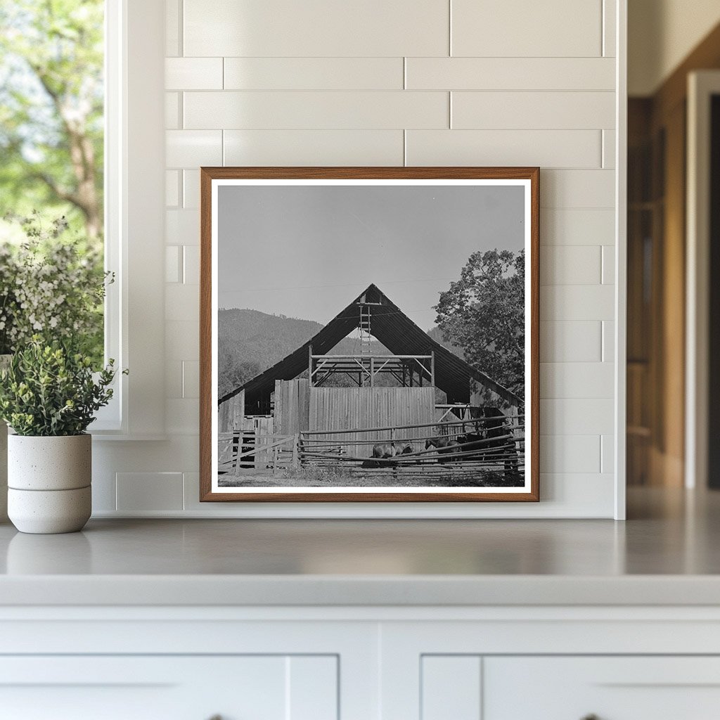 Granero en el condado de Jackson, Oregón, colección de la FSA de julio de 1942