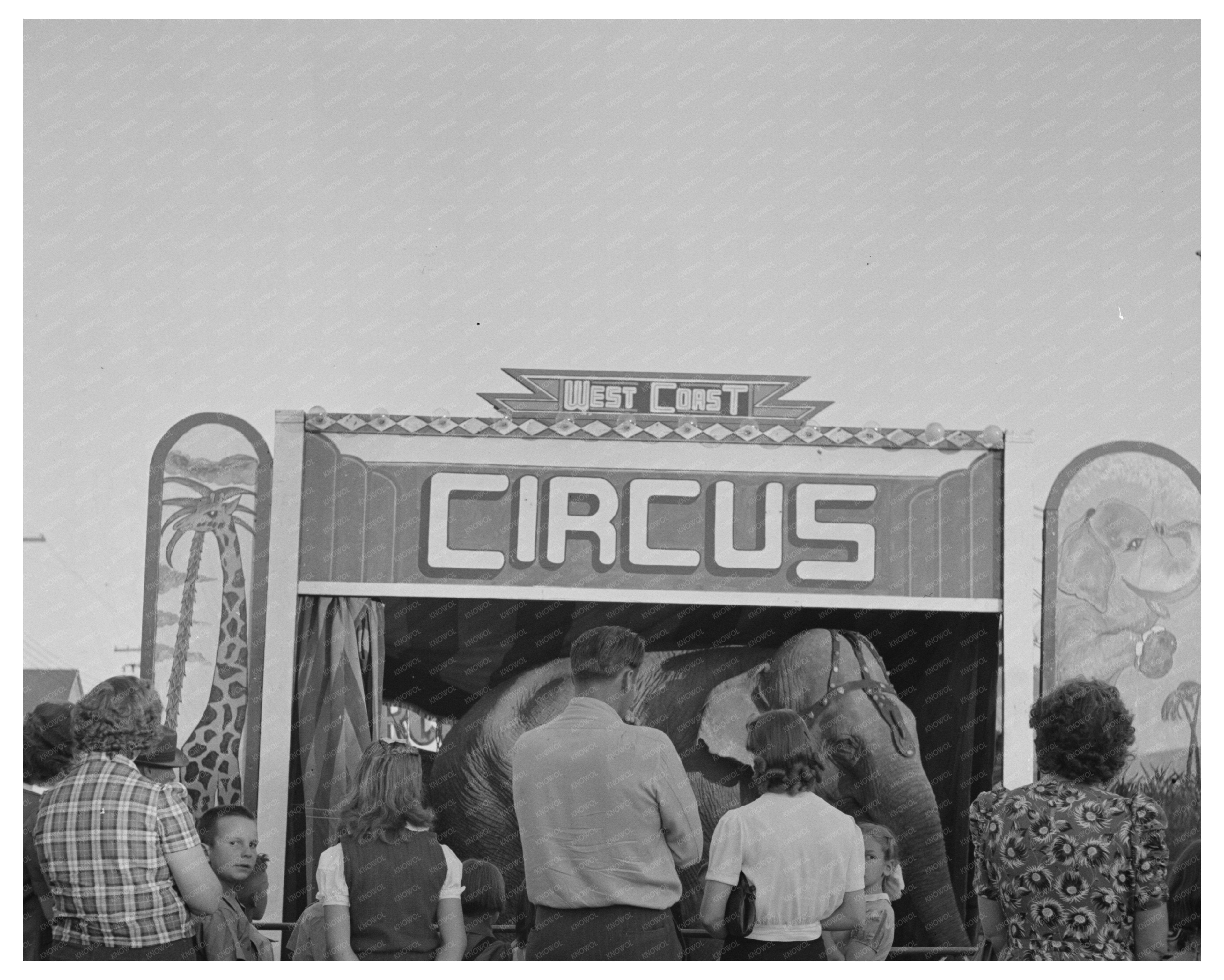 Circus Day Celebration in Klamath Falls Oregon 1942