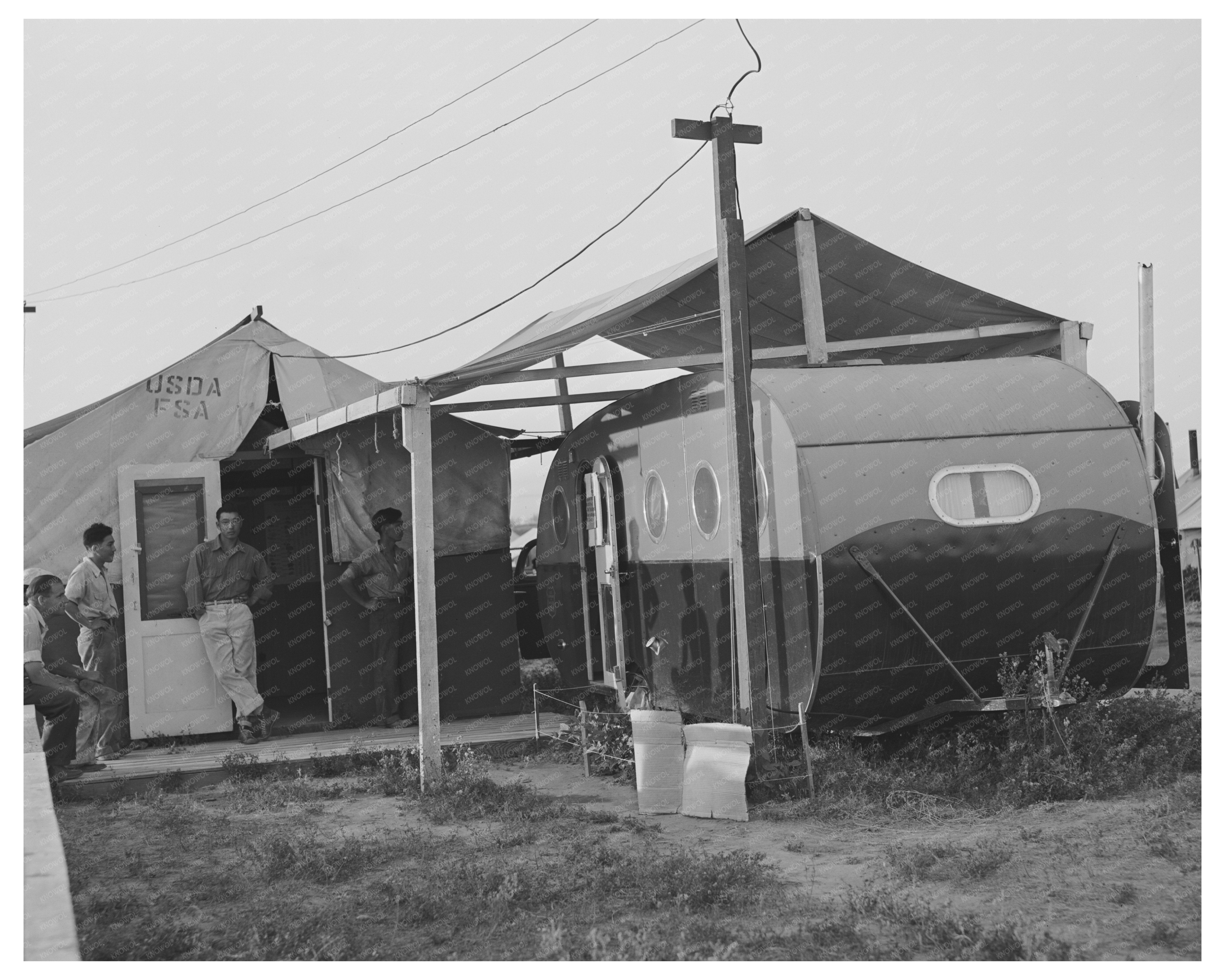 1942 Mobile Camp Clinic for Japanese-Americans in Oregon