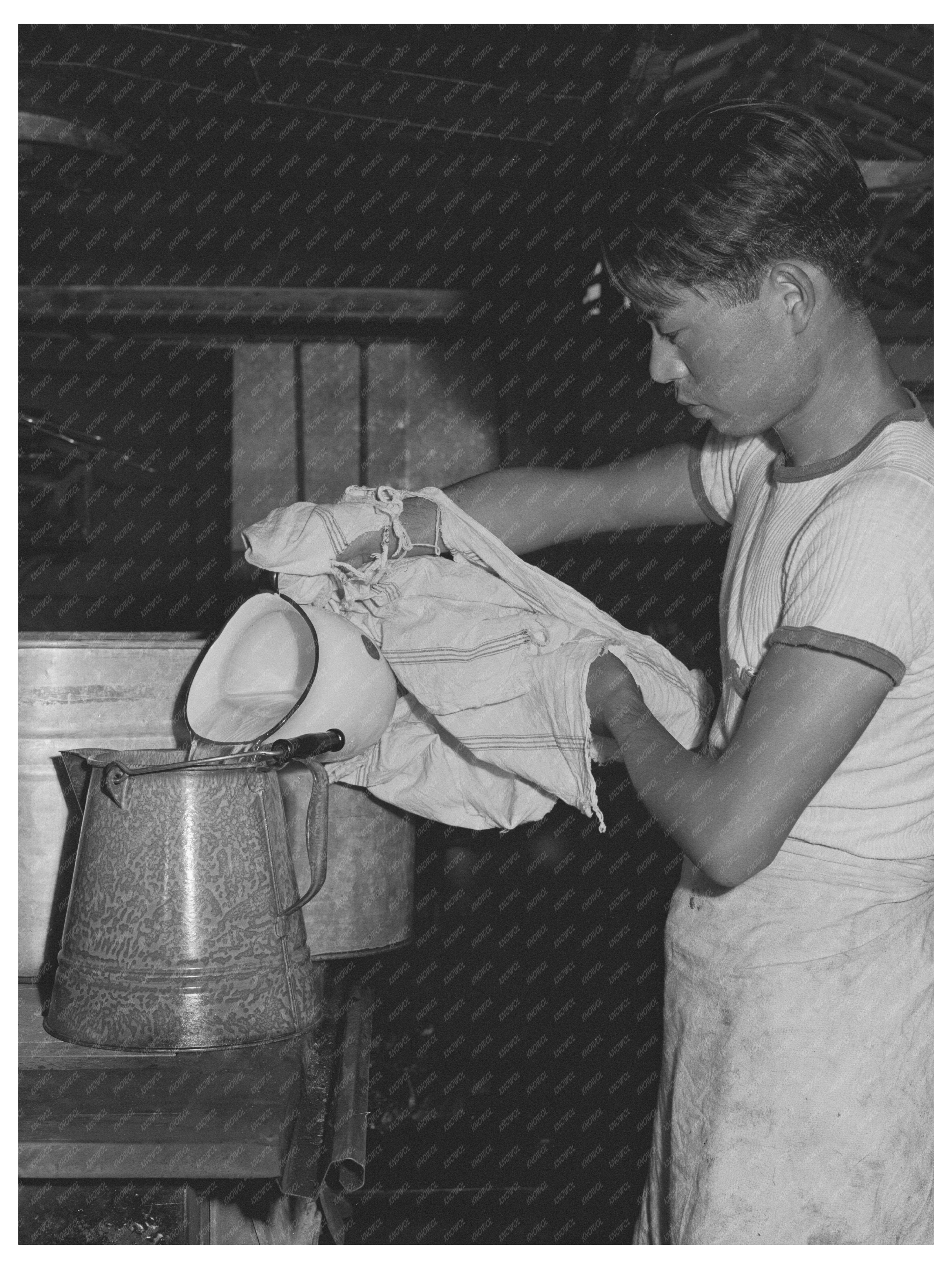 Japanese-Americans in Mess Hall Rupert Idaho July 1942