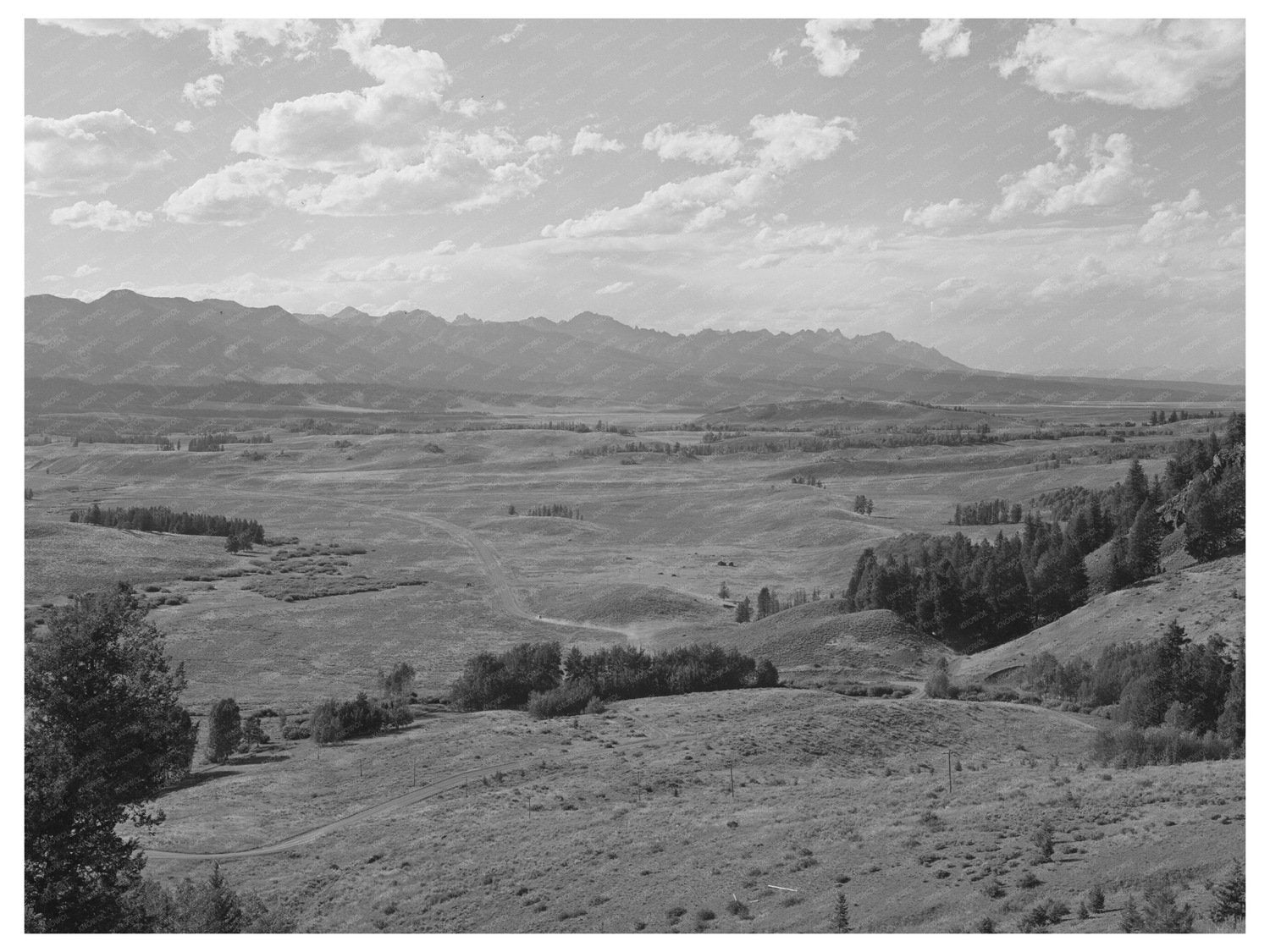 Blaine County Idaho Valley of Upper Salmon River 1942