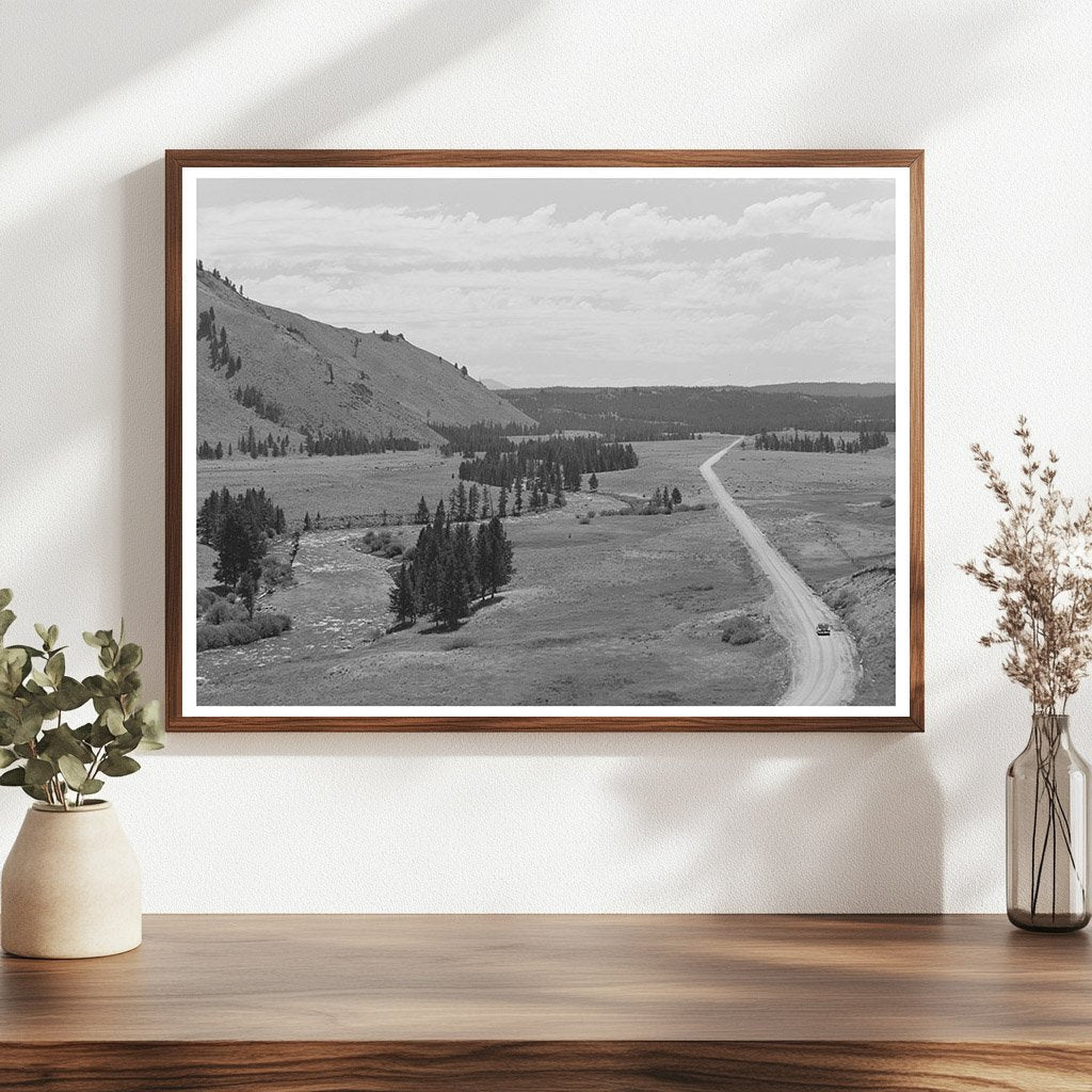 Salmon River Custer County Idaho August 1942 Vintage Photo