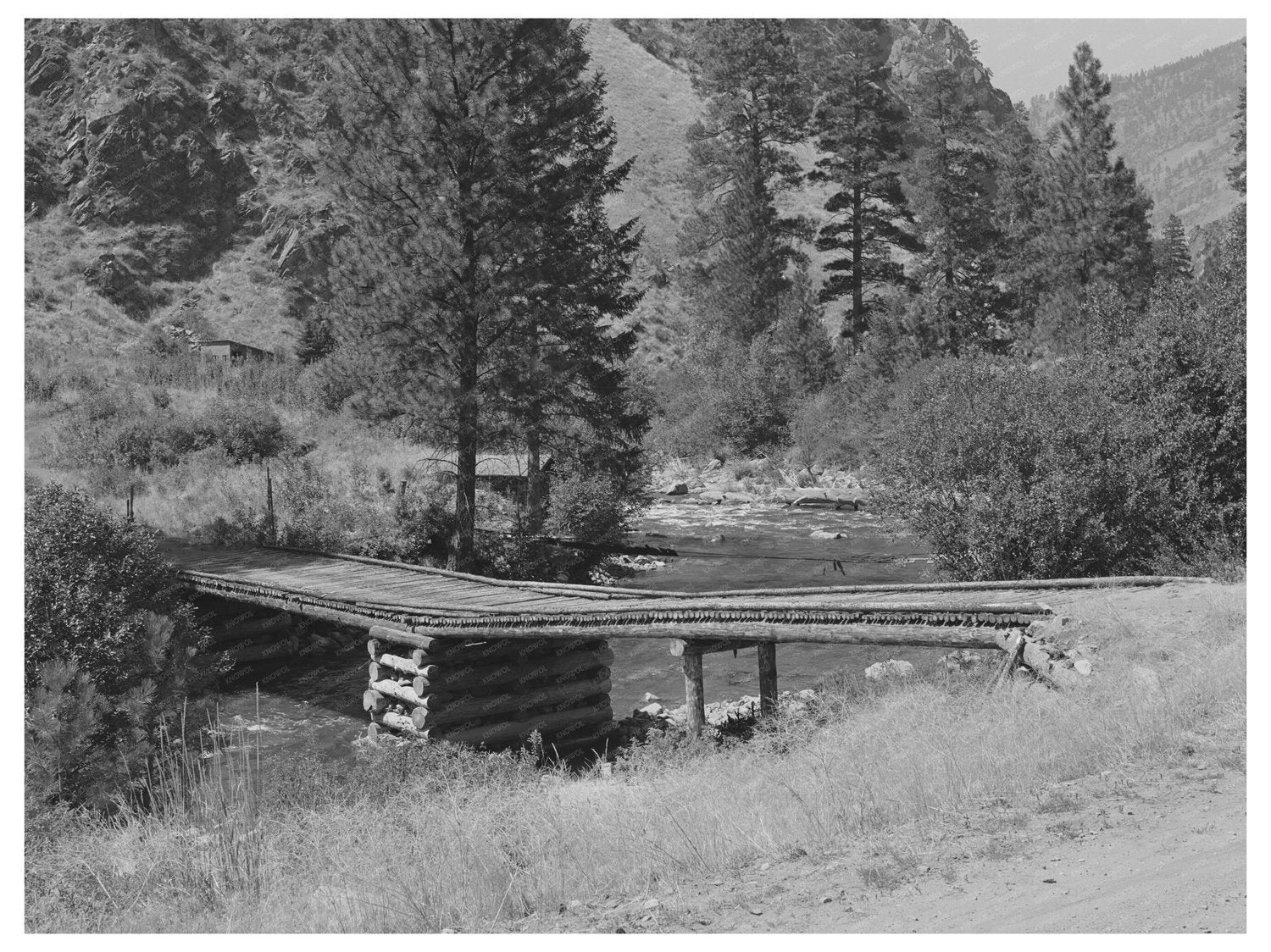 1942 Bridge Over Panther Creek Lemhi County Idaho Image