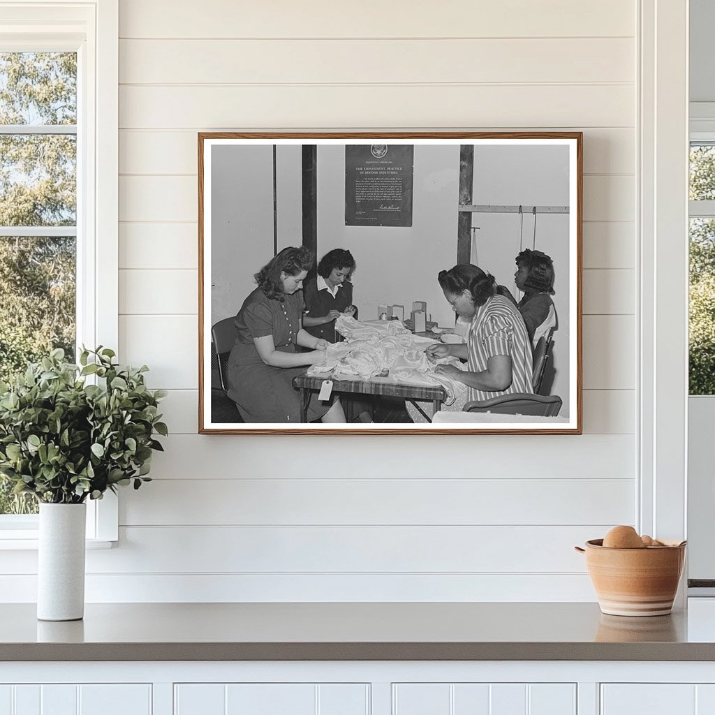 Girls Working at Pacific Parachute Company 1942