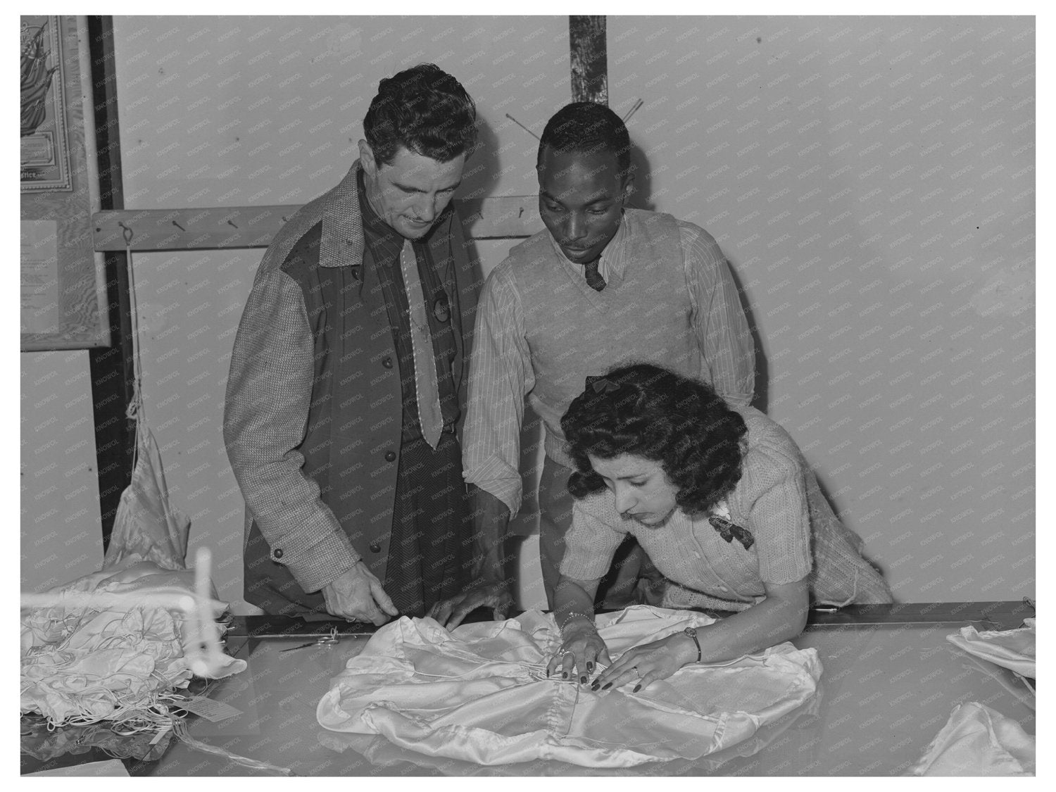 Pilot Parachutes Final Inspection April 1942 San Diego