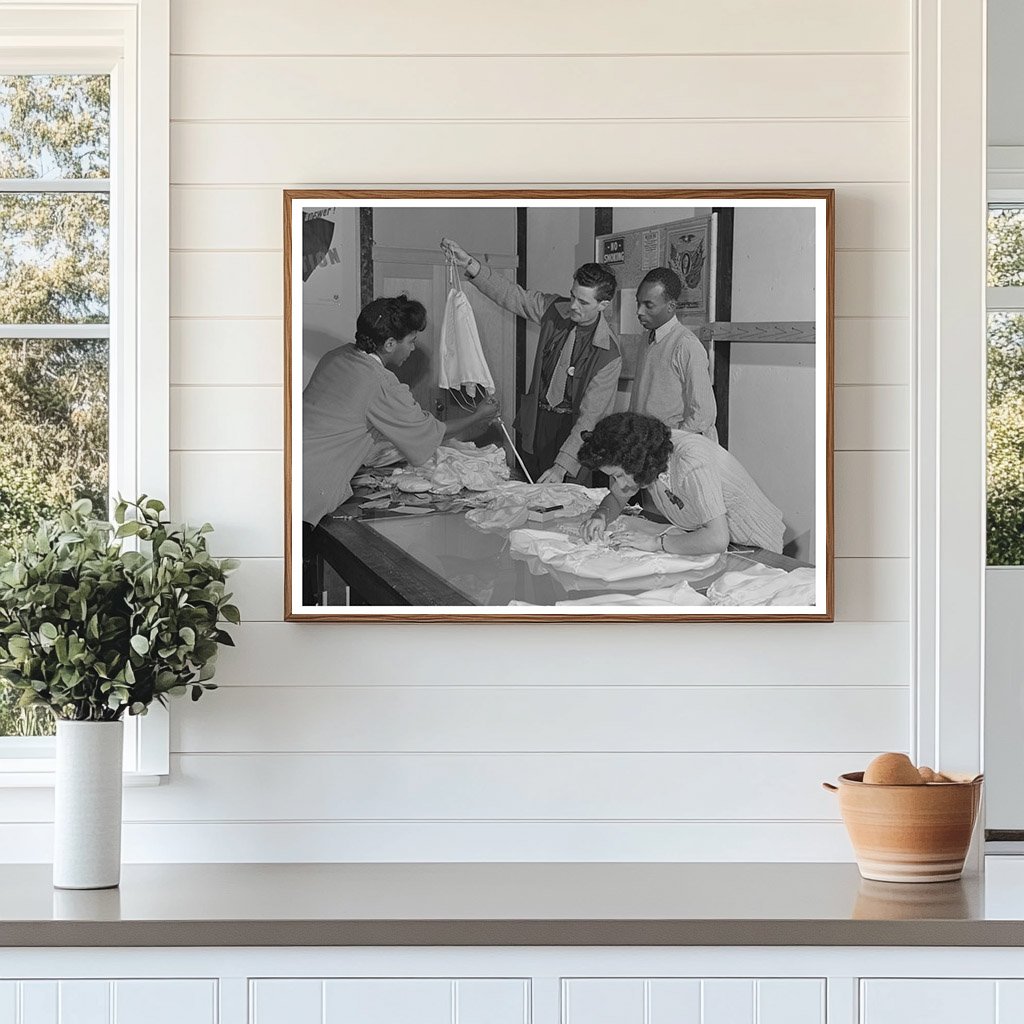 Pilot Parachutes Final Inspection San Diego April 1942