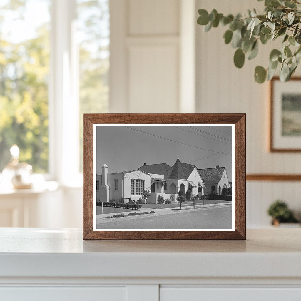 San Leandro Homes April 1942 Vintage Photo