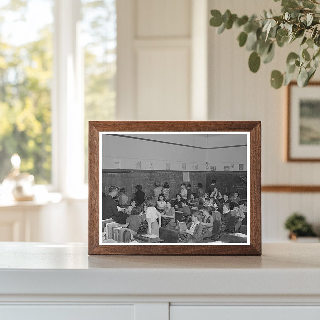 1942 Classroom Scene with Portuguese Children San Leandro