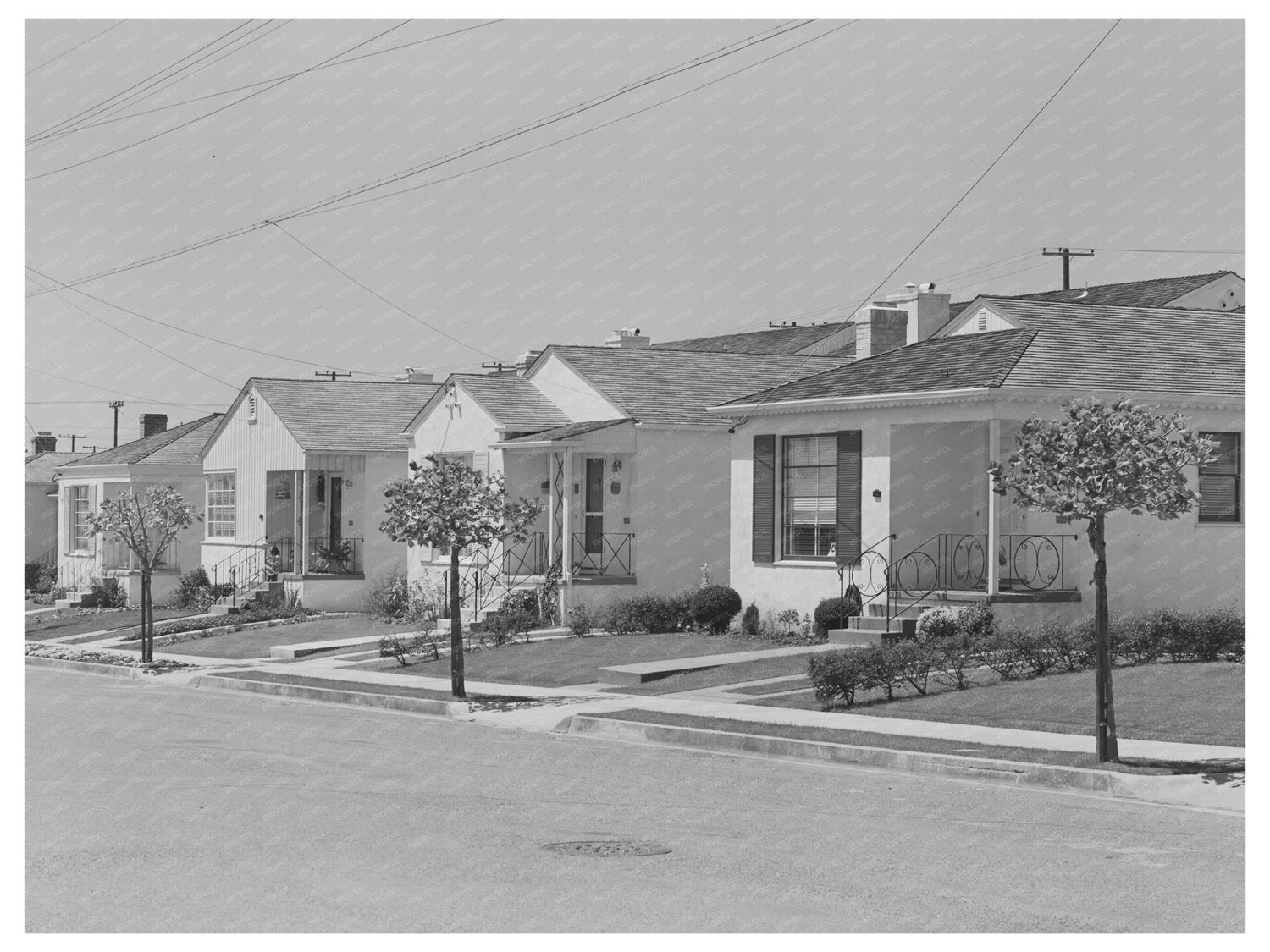 San Leandro California Houses April 1942 Photo