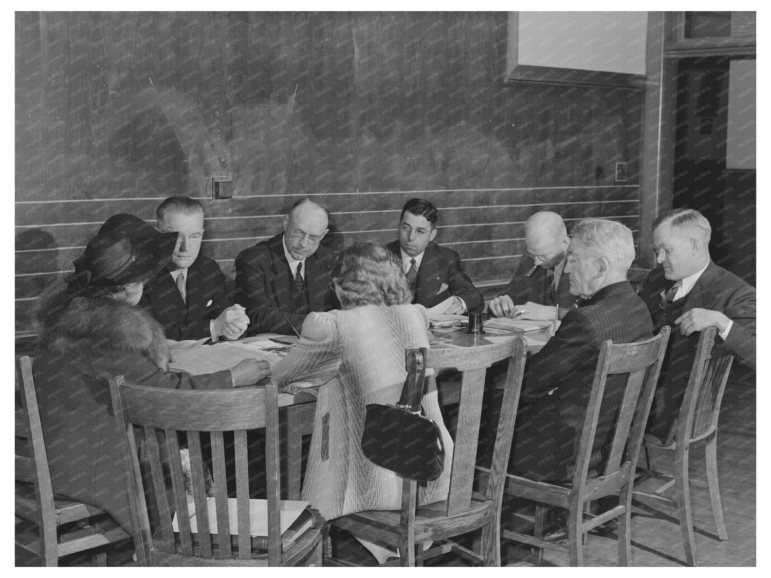 San Leandro School Board Meeting May 1942
