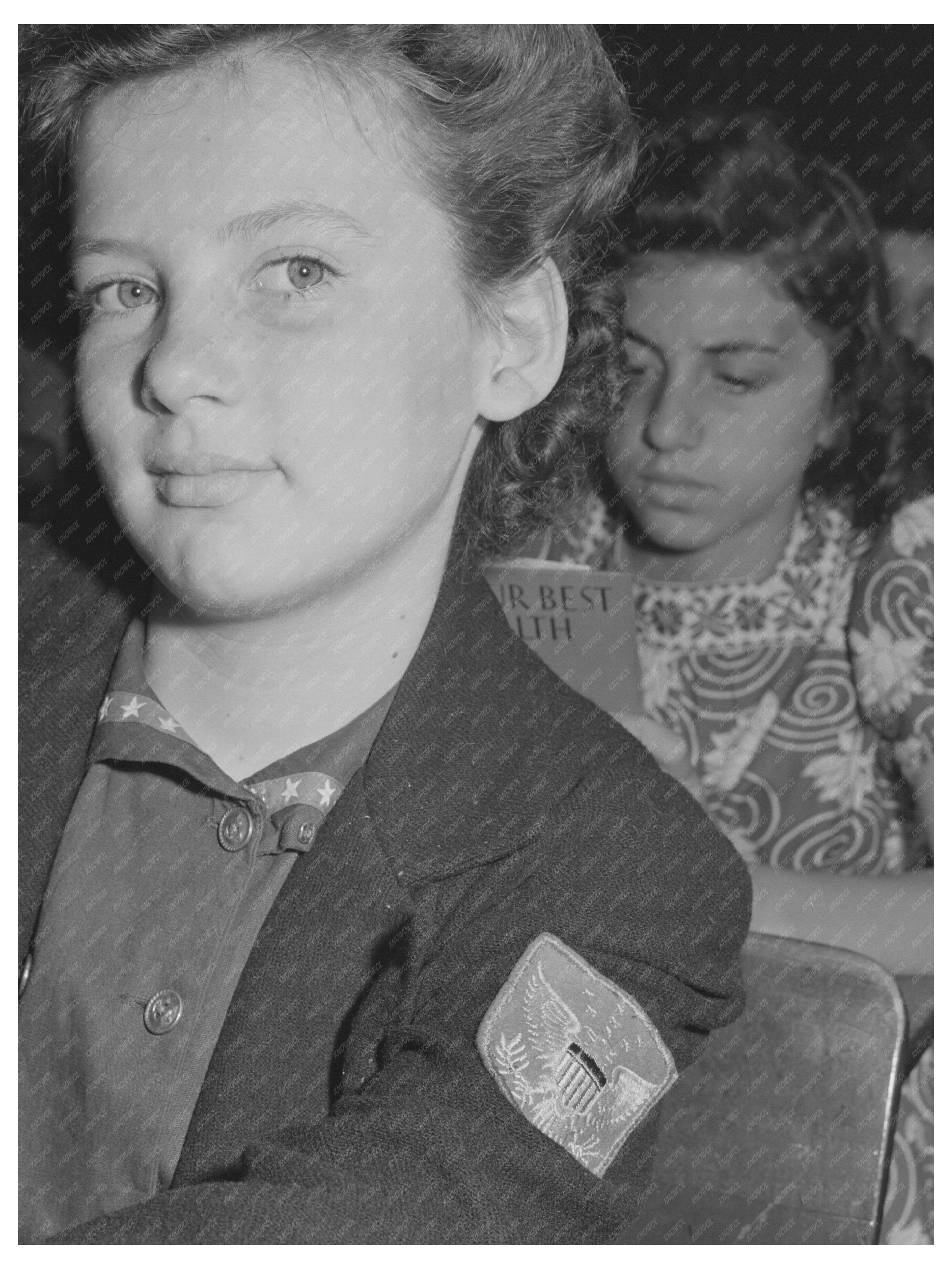 Portuguese Girl at San Leandro Grade School 1942