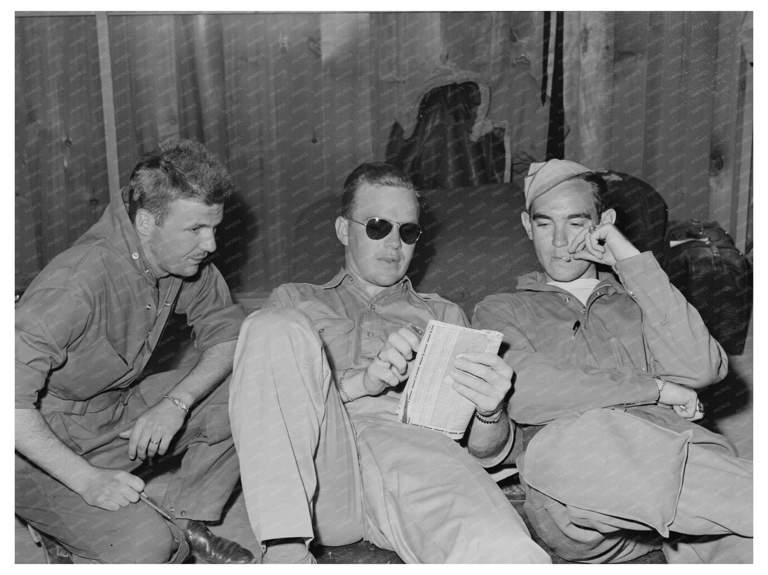 Sergeant Pilots Planning Leave at Edwards AFB May 1942