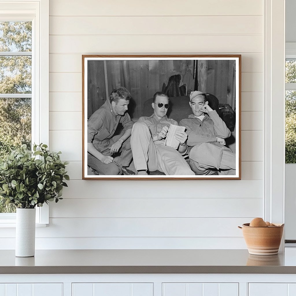 Sergeant Pilots Planning Leave at Edwards AFB May 1942