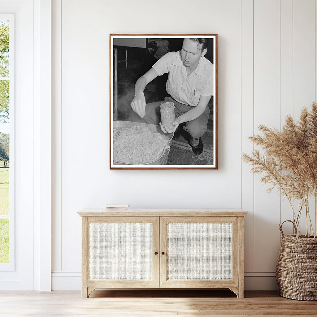 1942 Agricultural Research Scientists with Cabbage Sample