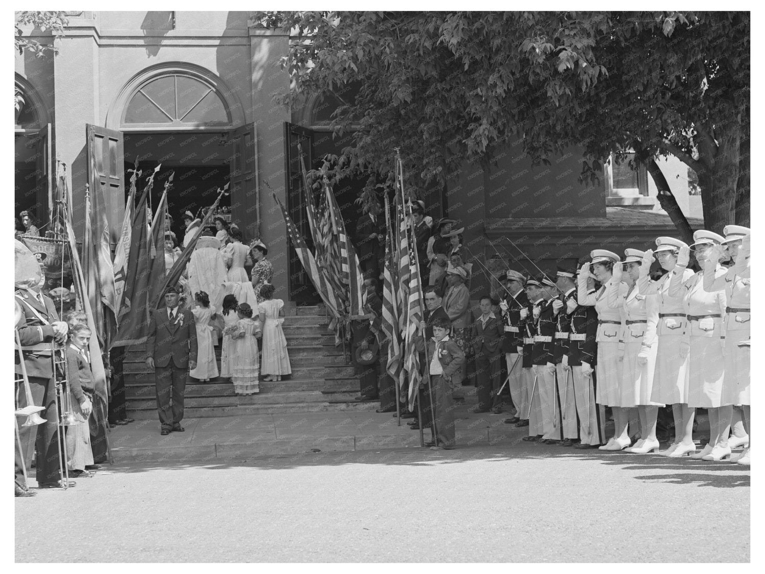 Queen of the Holy Ghost Fiesta Enters Church Santa Clara 1942