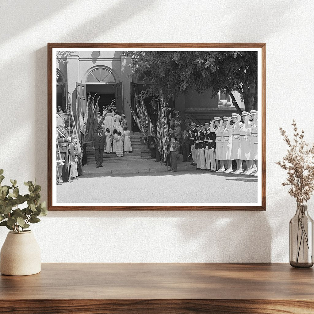 Queen of the Holy Ghost Fiesta Enters Church Santa Clara 1942