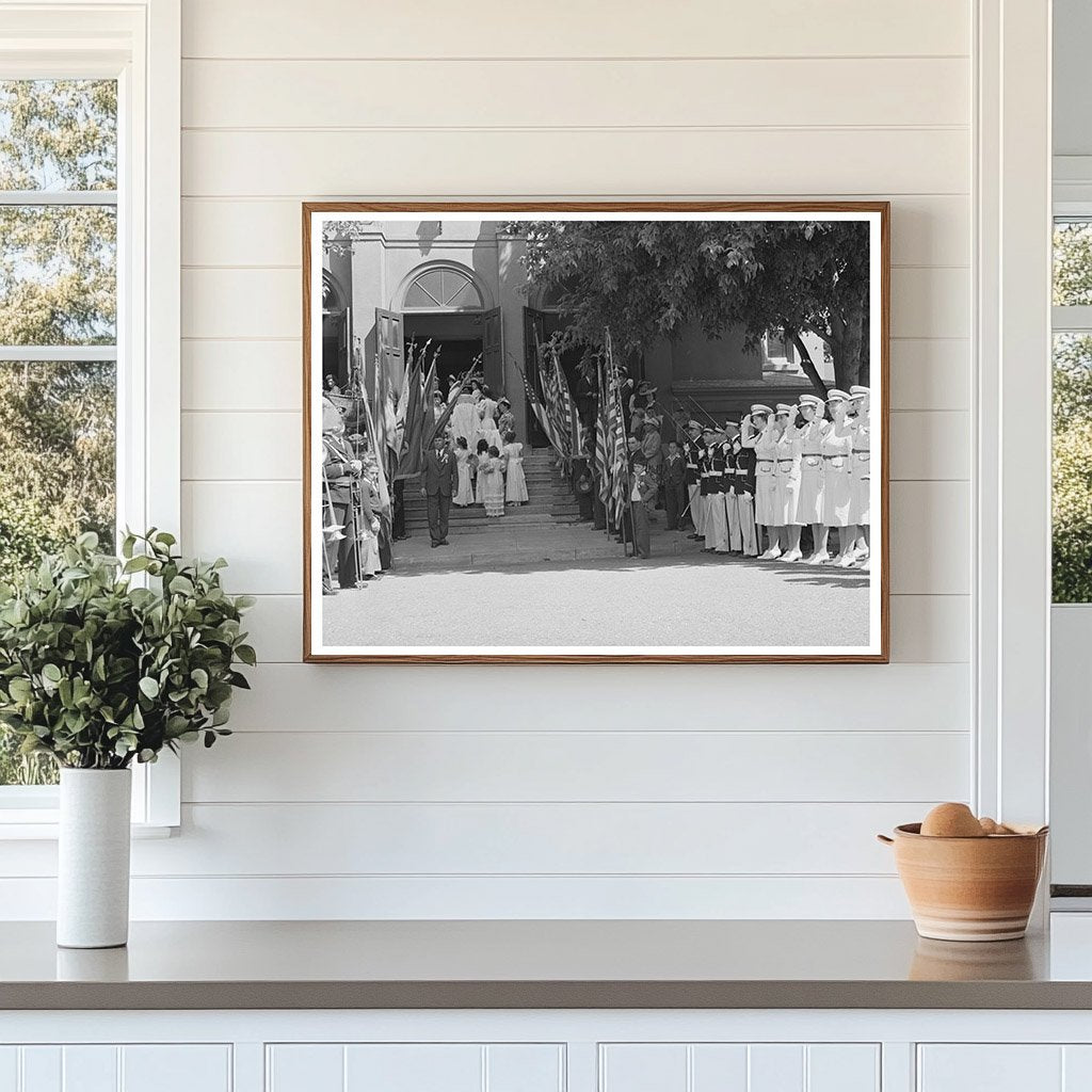 Queen of the Holy Ghost Fiesta Enters Church Santa Clara 1942