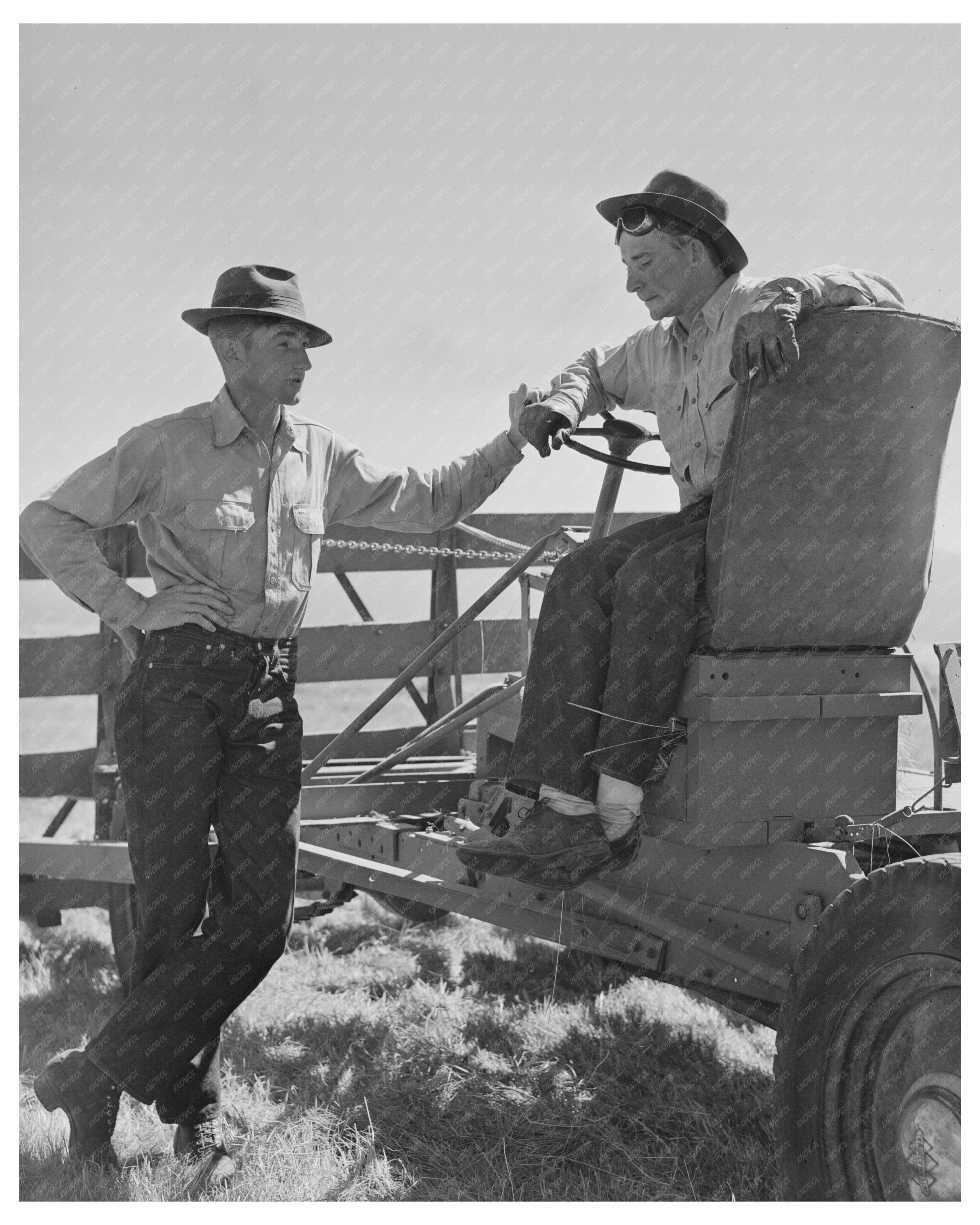 Haying Hands in Big Hole Valley Montana August 1942