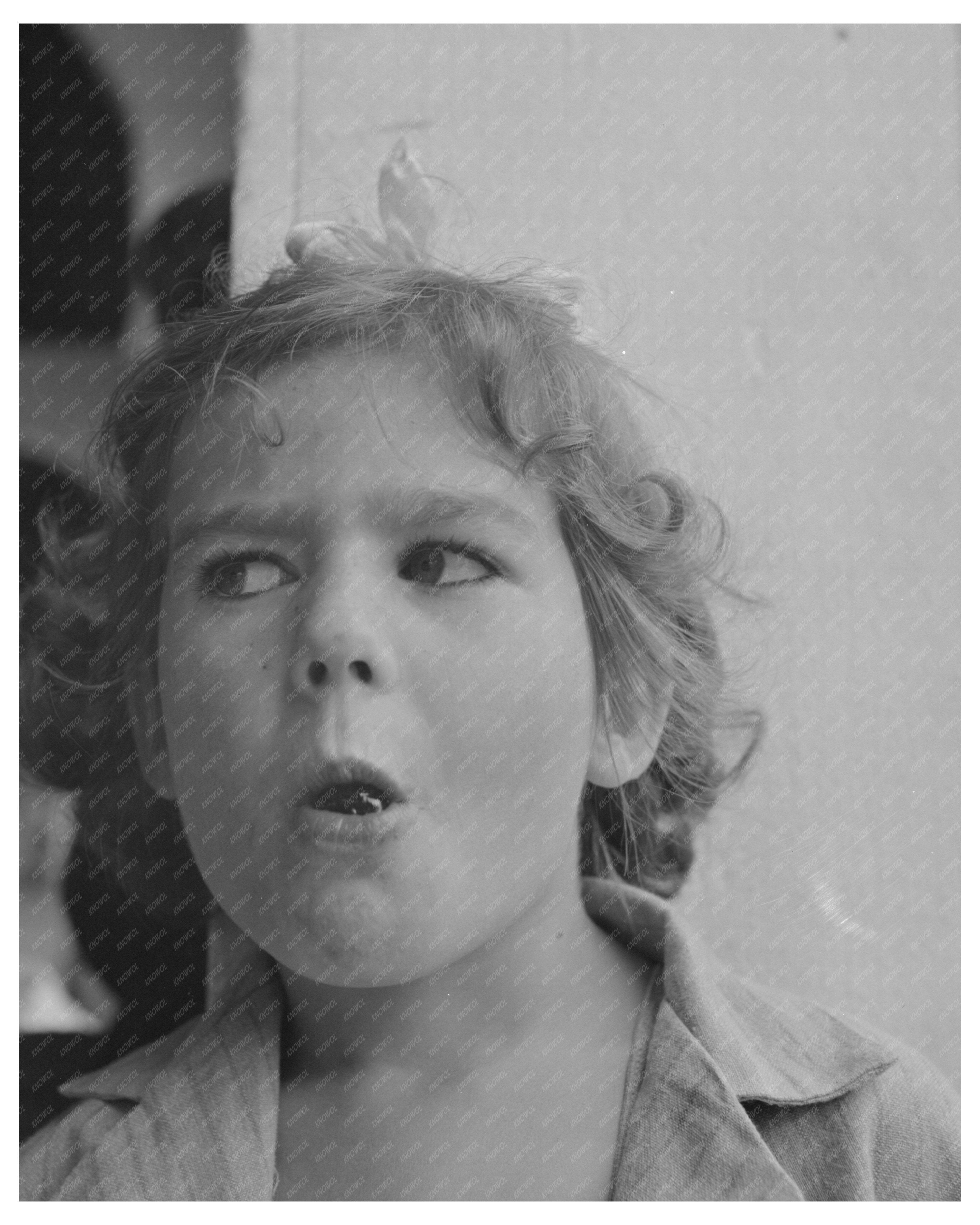 Child at Columbia Gardens Butte Montana August 1942