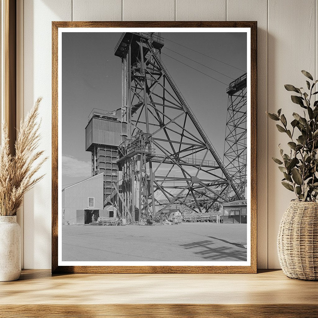 Mountain Con Mine Headframe and Hoist Towers Butte 1942
