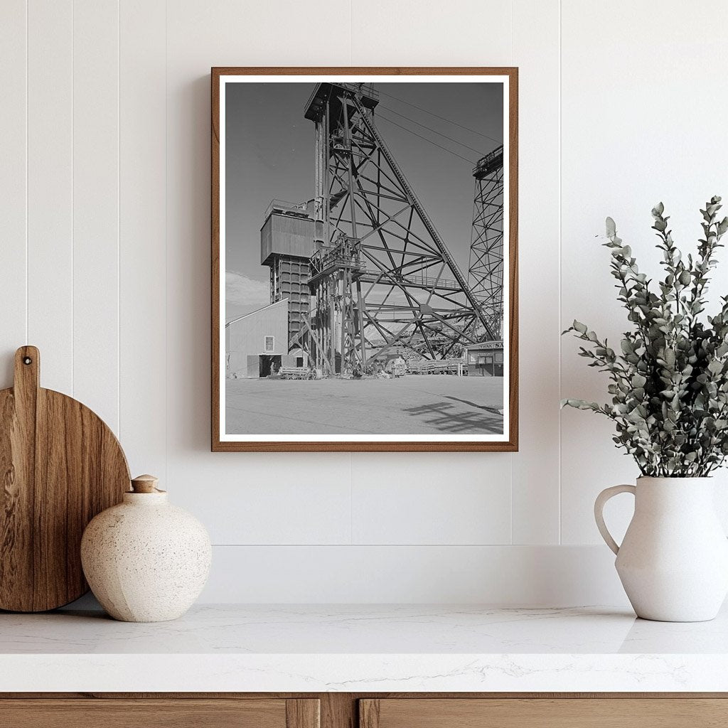 Mountain Con Mine Headframe and Hoist Towers Butte 1942