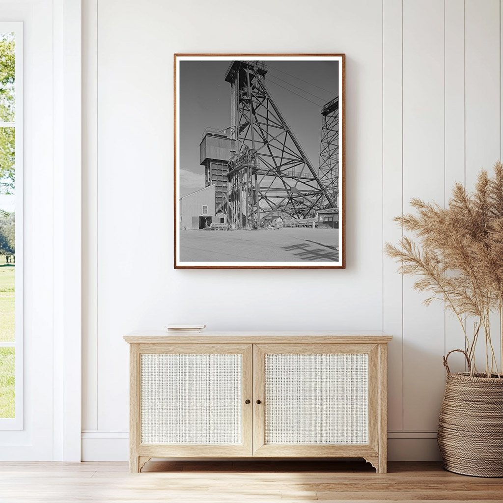 Mountain Con Mine Headframe and Hoist Towers Butte 1942