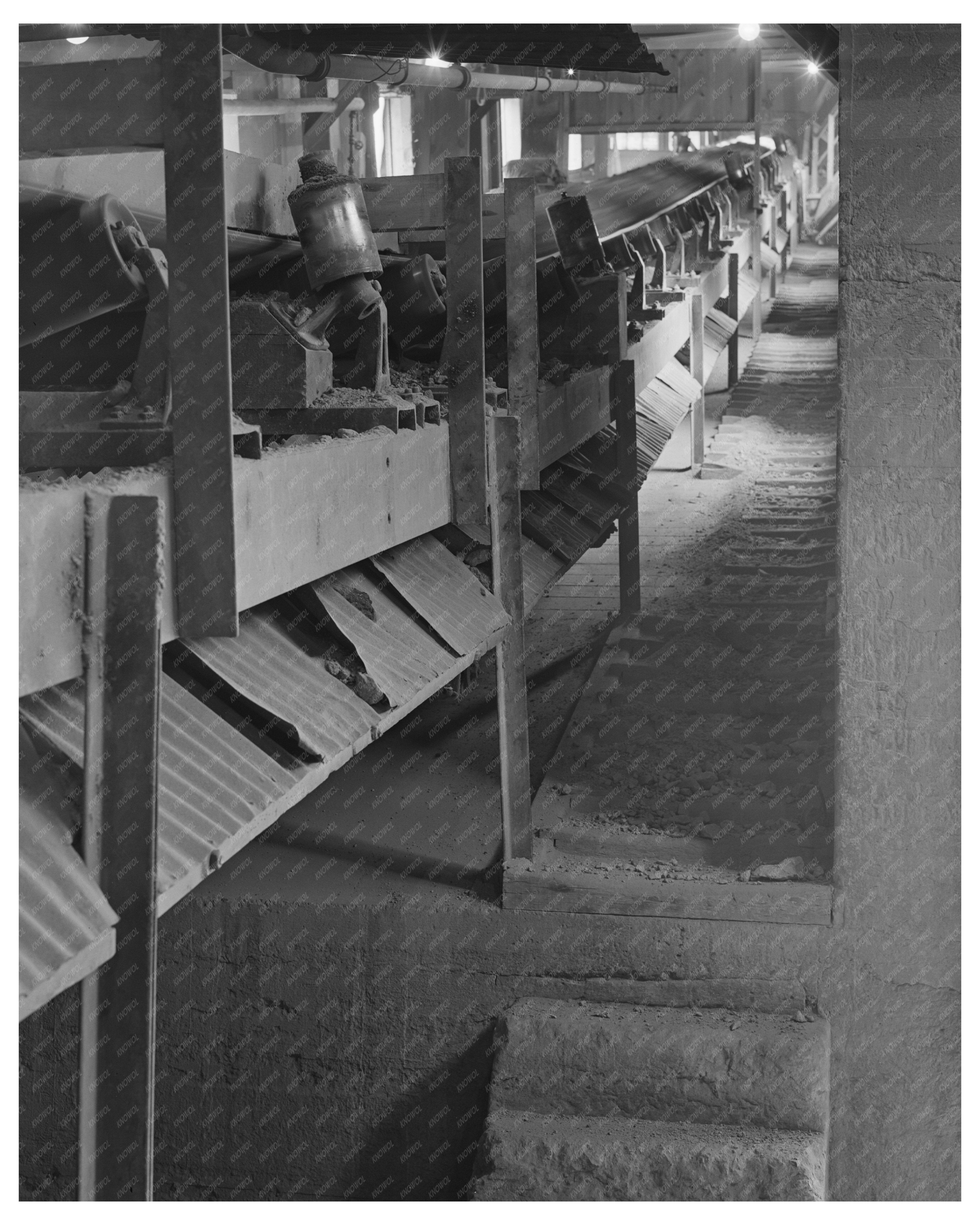 Conveyor System at Anaconda Copper Mine September 1942