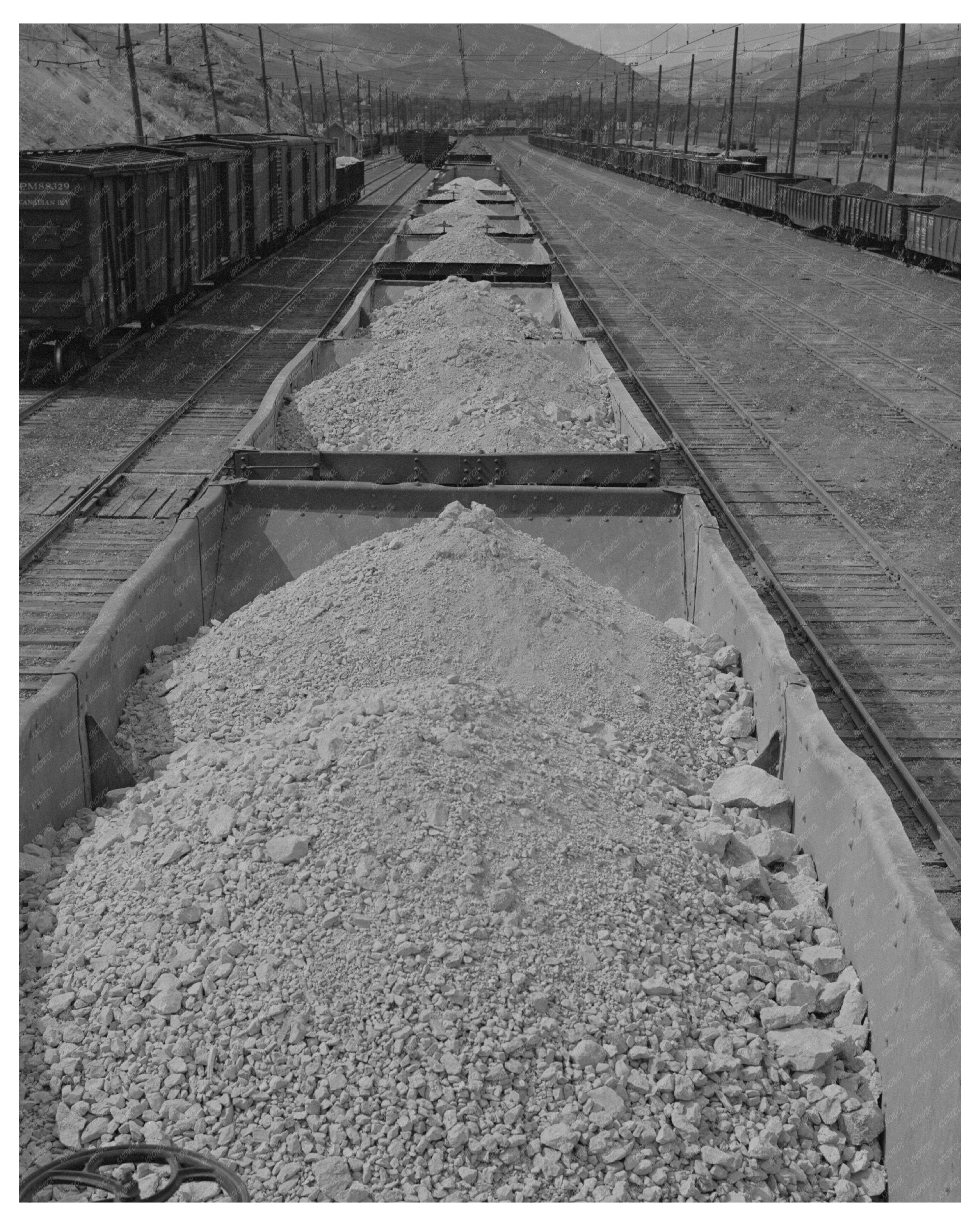 Anaconda Smelter Train Manganese Ore September 1942