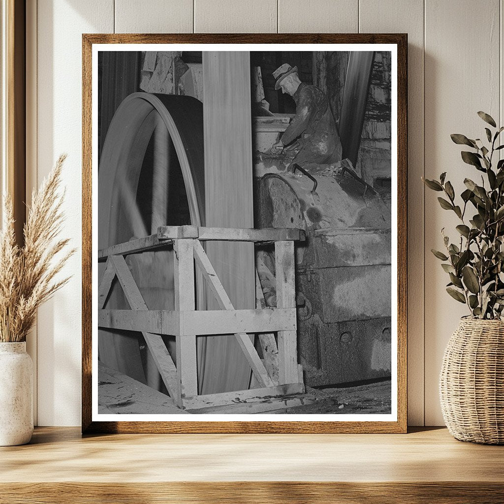 Anaconda Smelter Workers Repairing Roll Crusher 1942
