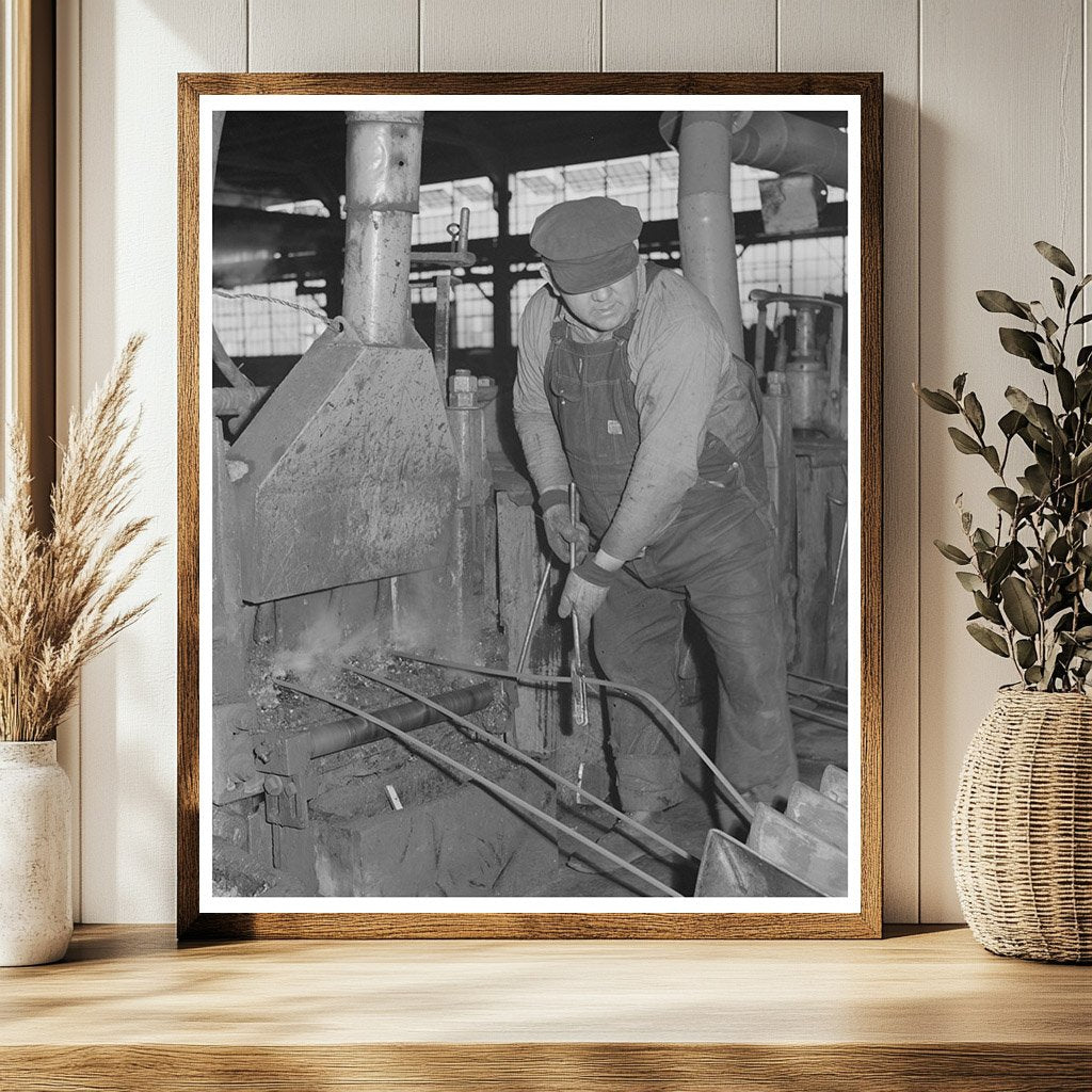 1942 Workmen Rolling Wire at Anaconda Wire Company