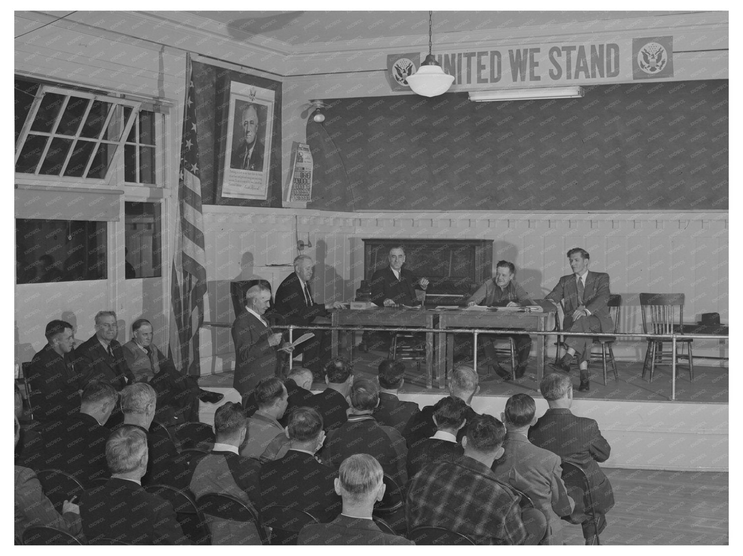 Engineers Union Meeting at Union Hall Butte Montana 1942