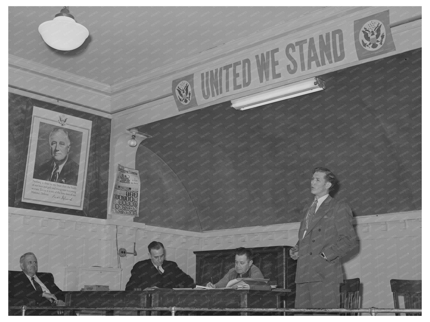 William Mason Reporting at Engineers Union Convention 1942