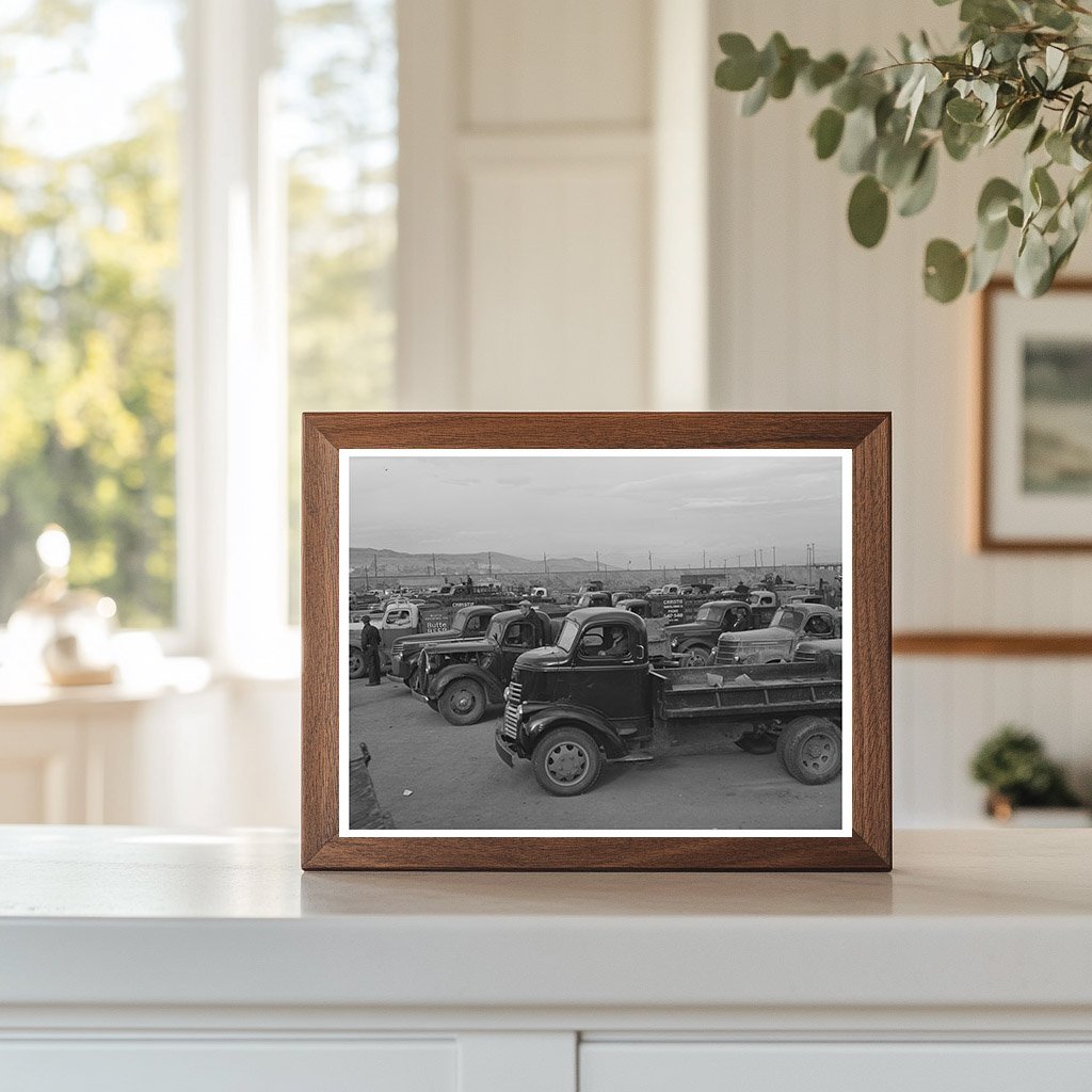 Trucks for Scrap Salvage in Butte Montana October 1942