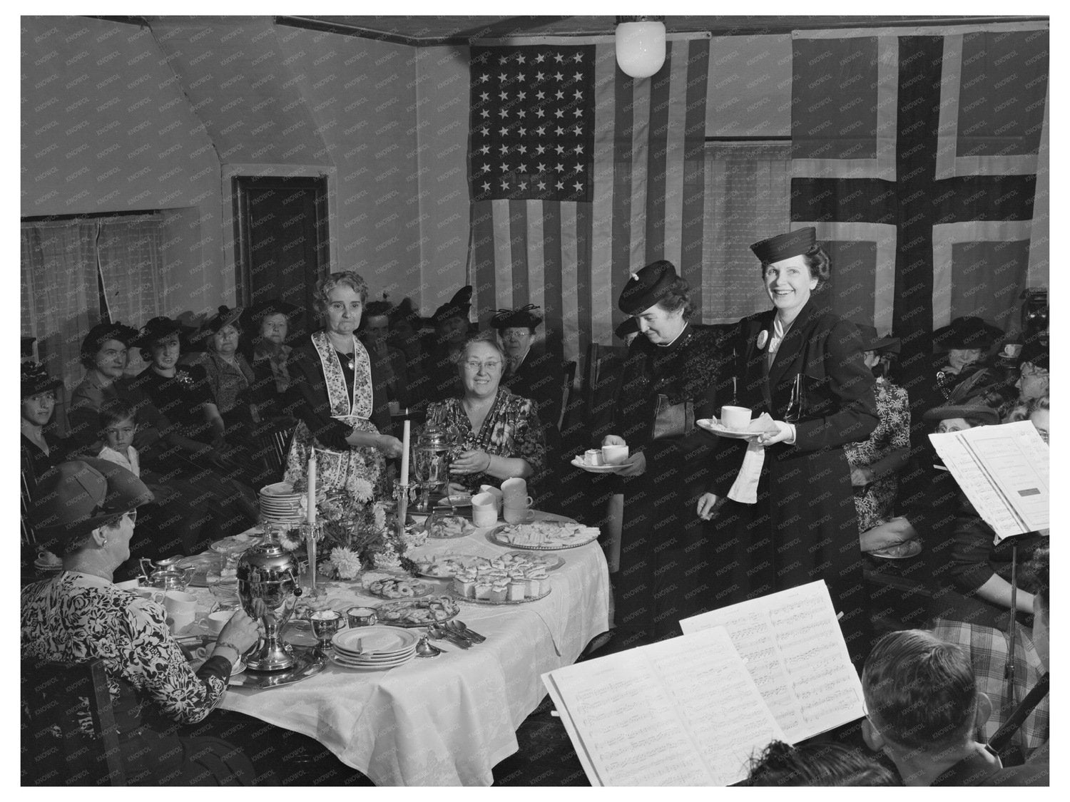 Little Norway Knitting Club Butte Montana October 1942