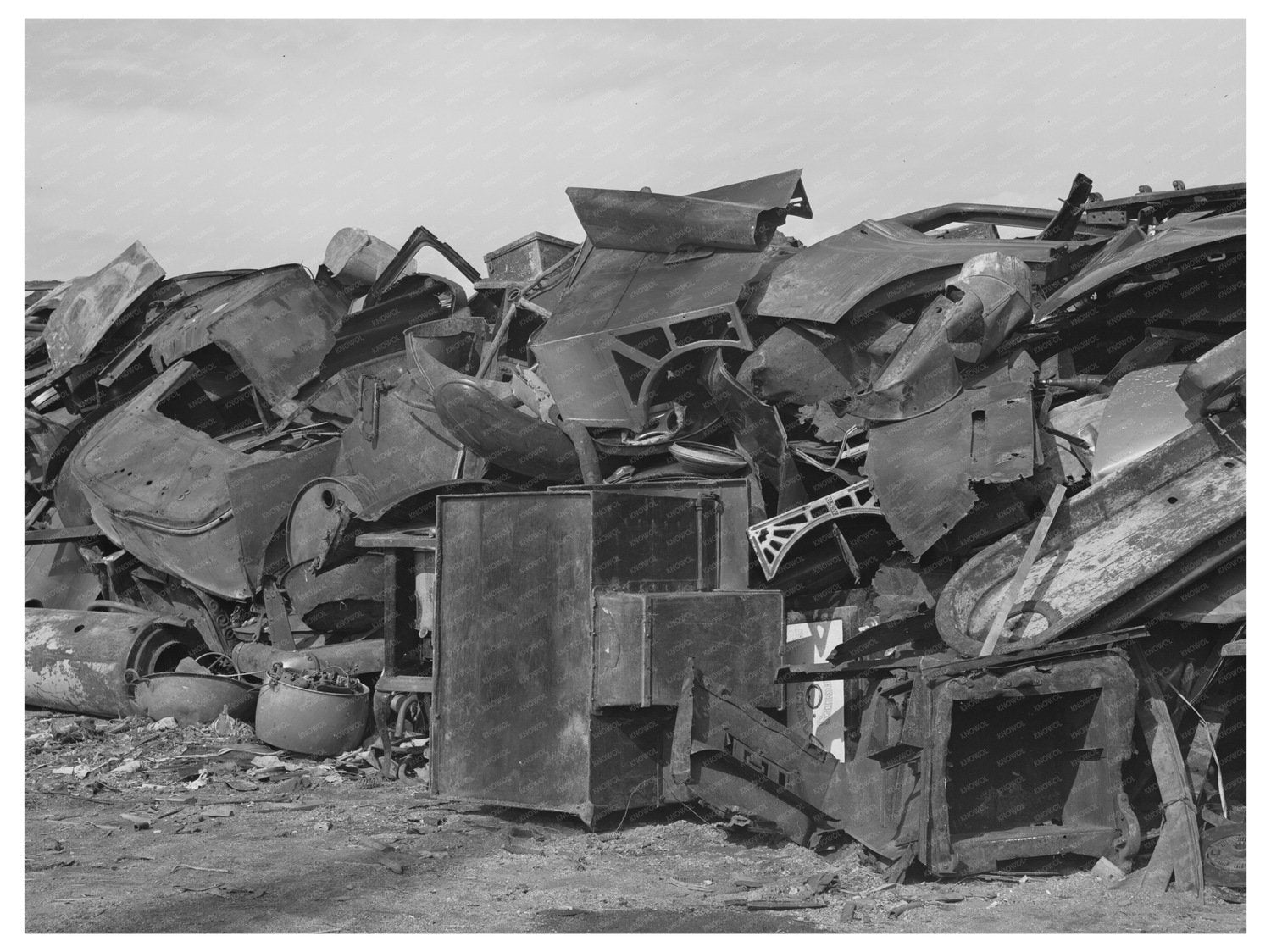 Butte Montana Scrap Pile October 1942 World War II