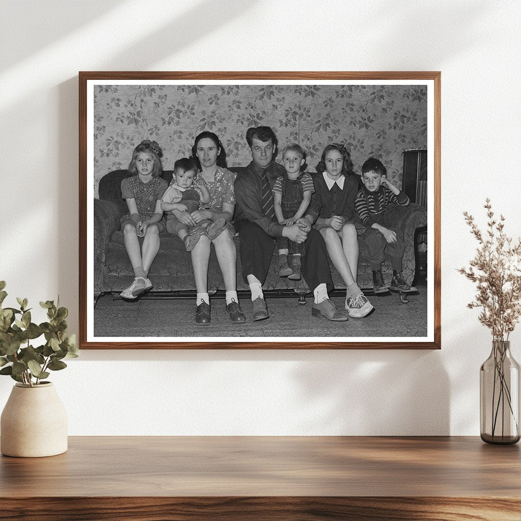 Rauh Family in Butte Montana Vintage Photo 1942