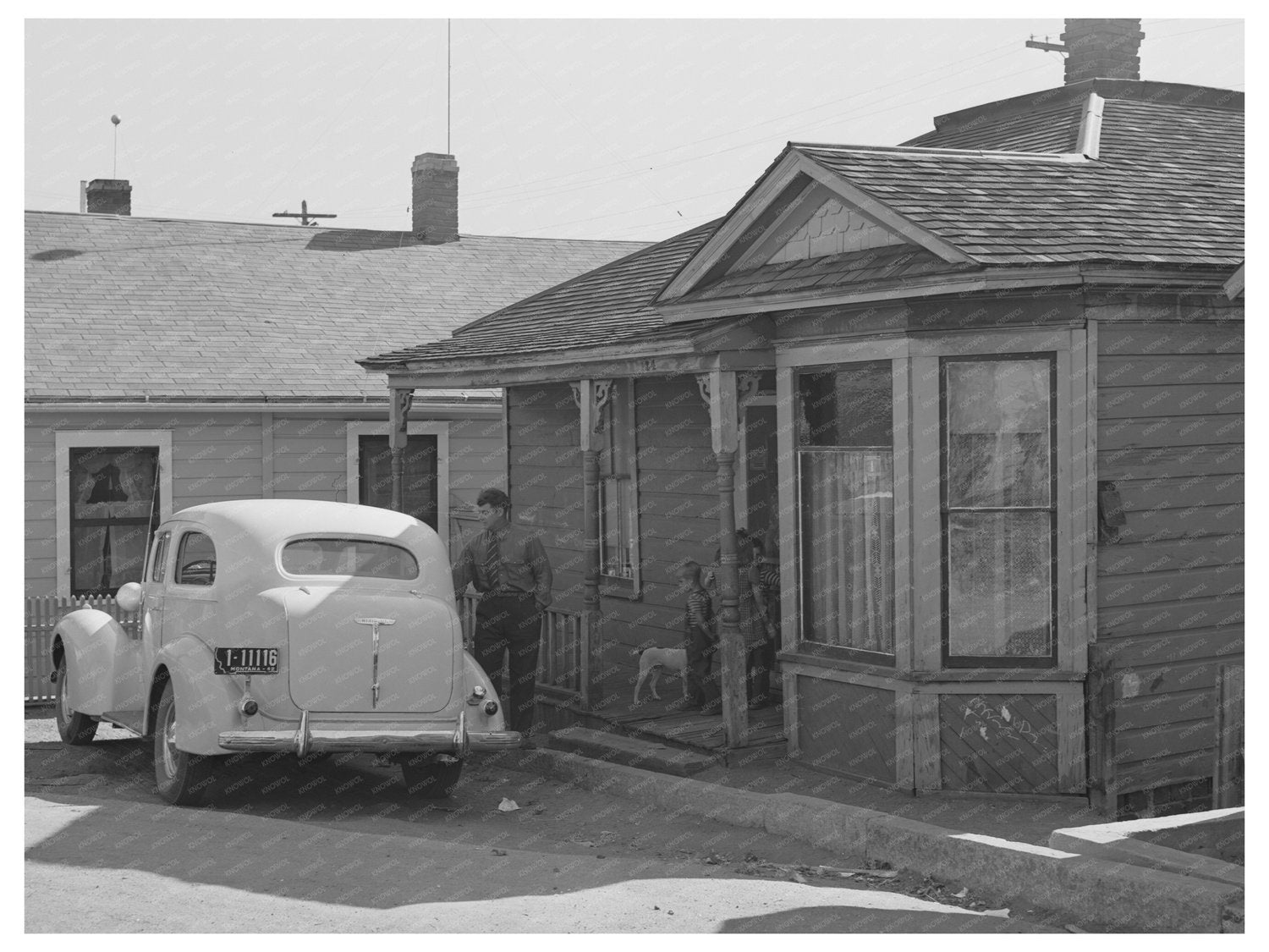 Victor Rauh Home and Car Butte Montana October 1942