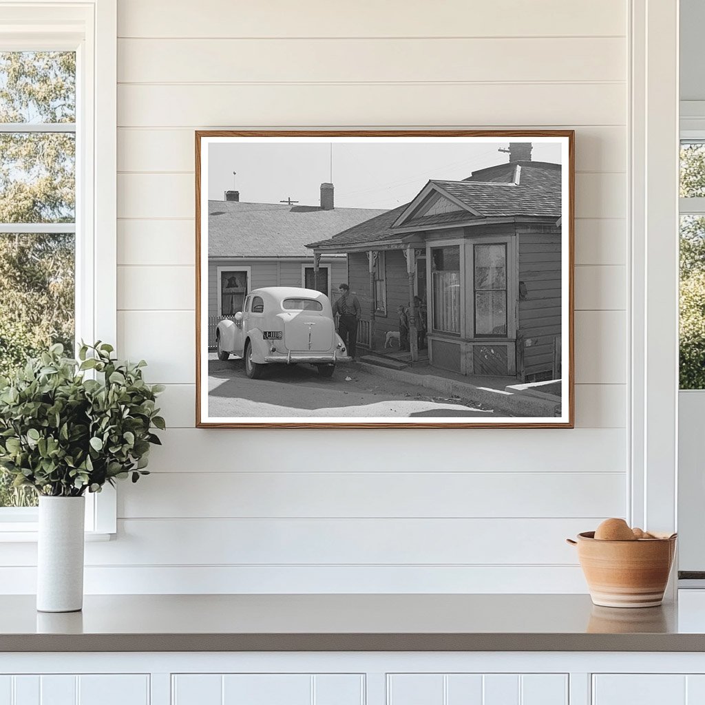 Victor Rauh Home and Car Butte Montana October 1942