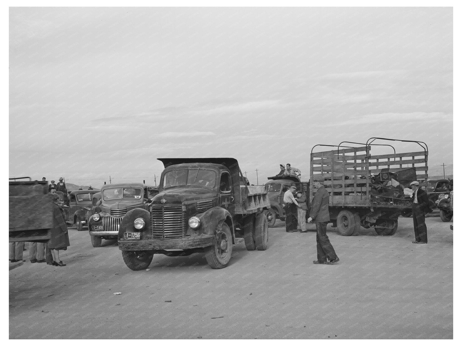 Vintage 1942 Photograph of Scrap Salvage Campaign in Montana