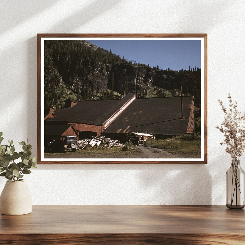 Camp Bird Mine Mill Detail Ouray County Colorado 1940