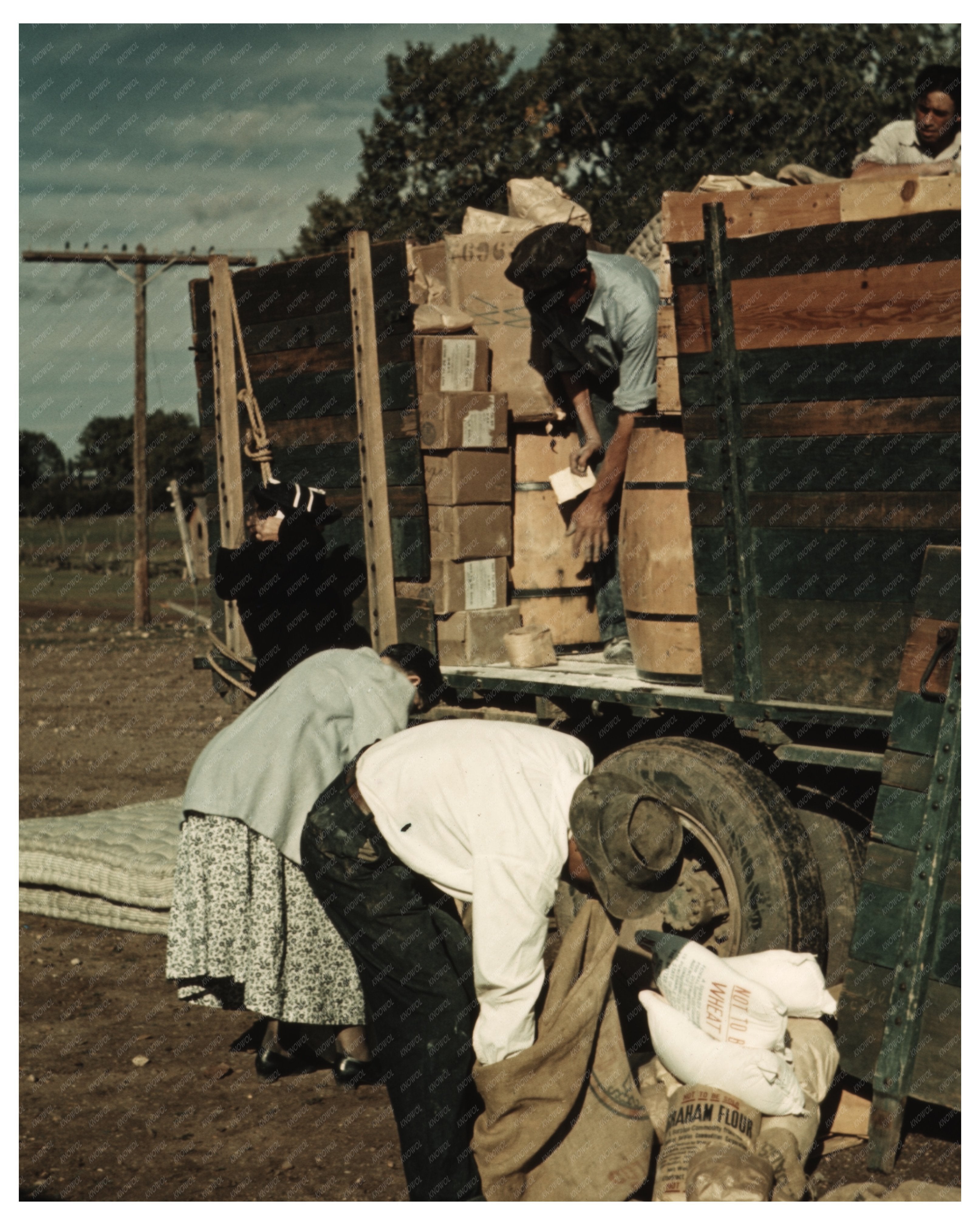 Surplus Commodity Distribution in St. Johns Arizona 1940