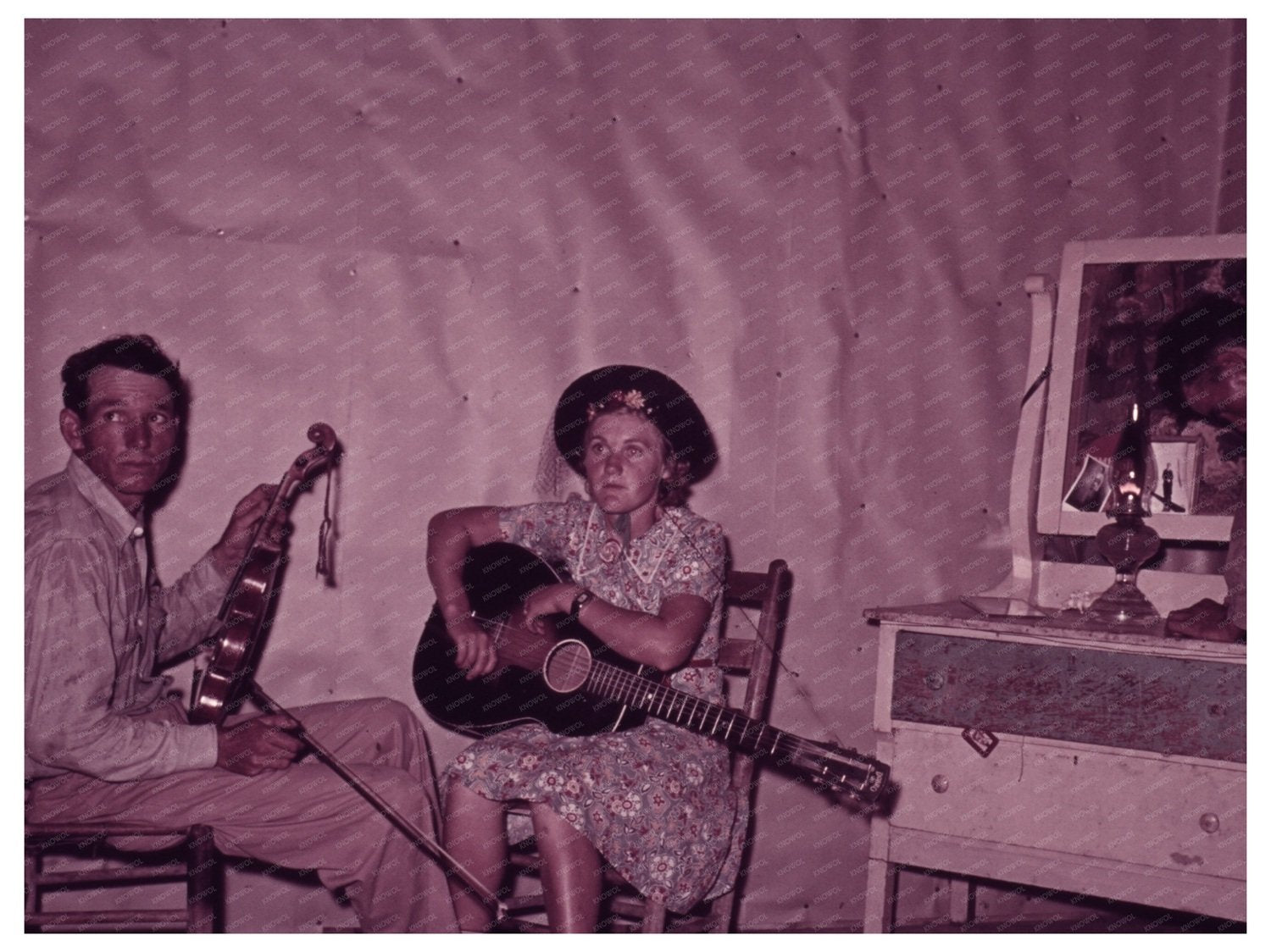Orchestra Intermission at McIntosh County Square Dance 1939