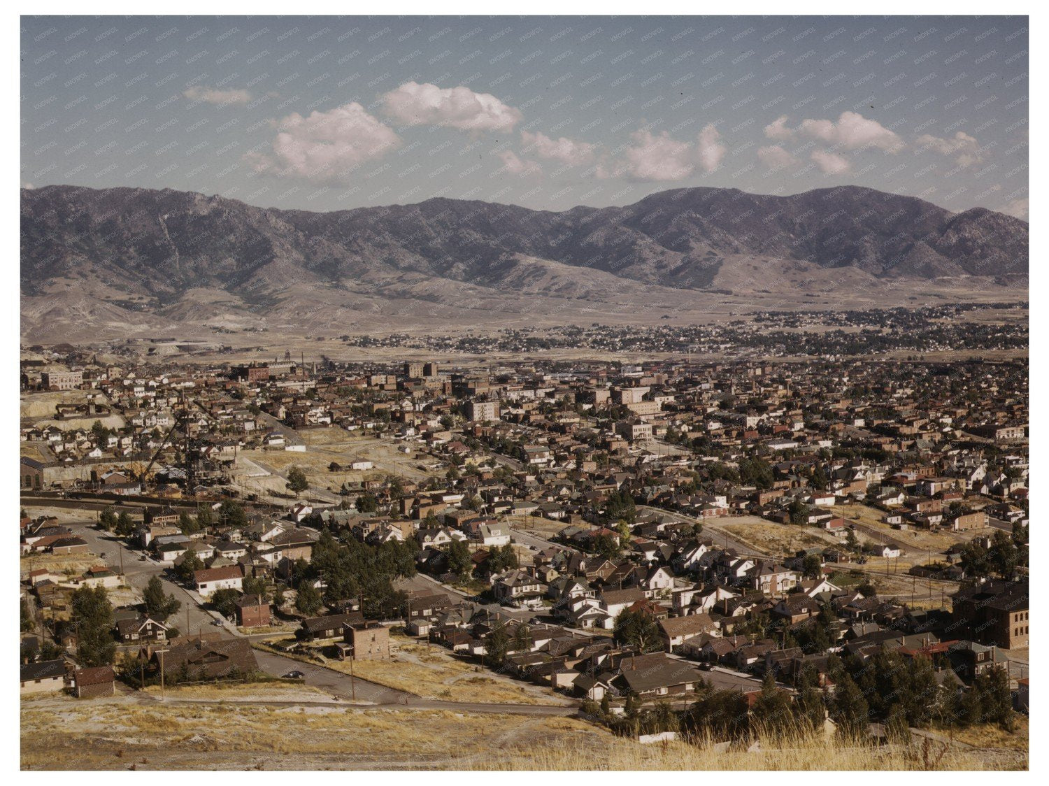 Butte Montana Mountain Landscape September 1942
