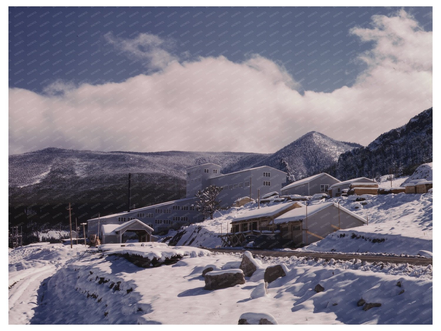 First Snow in Little Belt Mountains Montana 1942