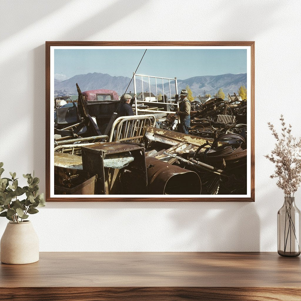 1942 Vintage Scrap and Salvage Depot in Butte Montana